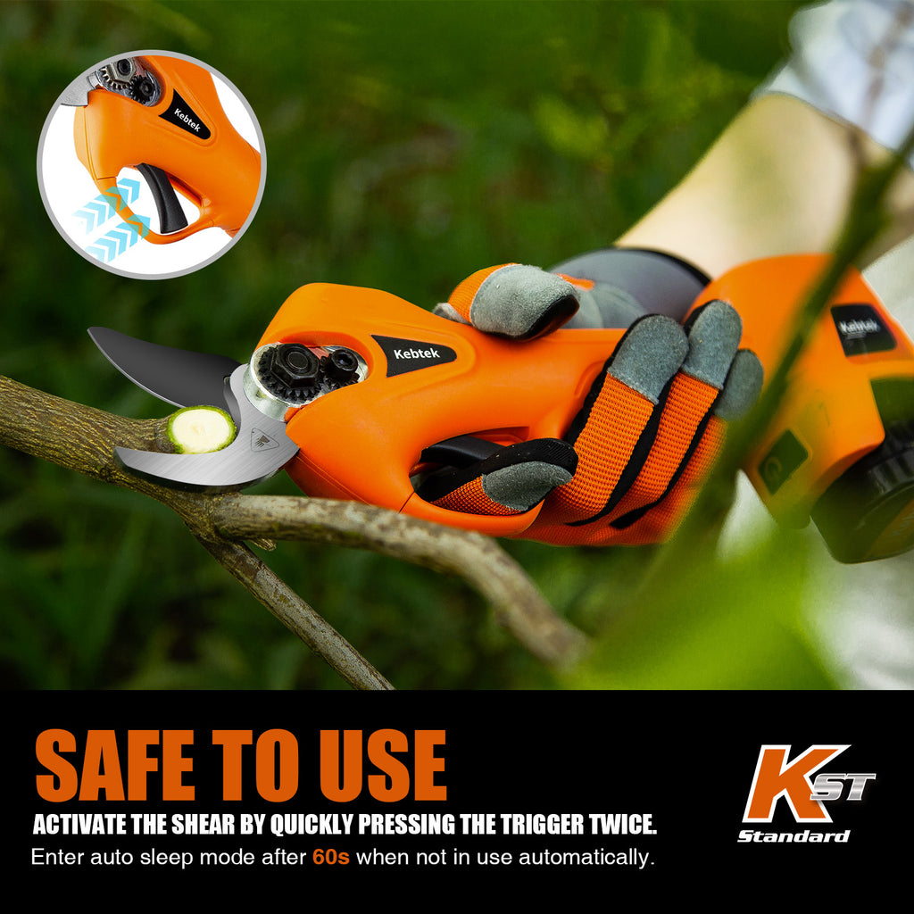 Battery operated pruning shears Cordless 2 Pack 2Ah Lithium Battery 25mm[1inch] Cutting diammeter Model NO:YDN-B007