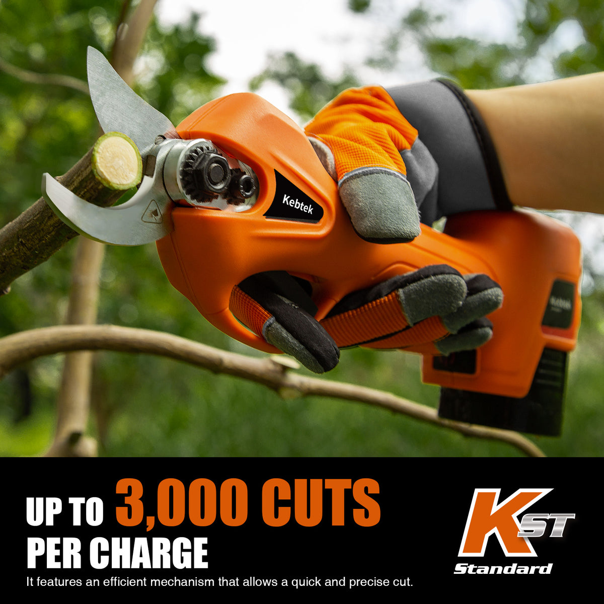Battery operated pruning shears Cordless 2 Pack 2Ah Lithium Battery 25mm[1inch] Cutting diammeter Model NO:YDN-B007